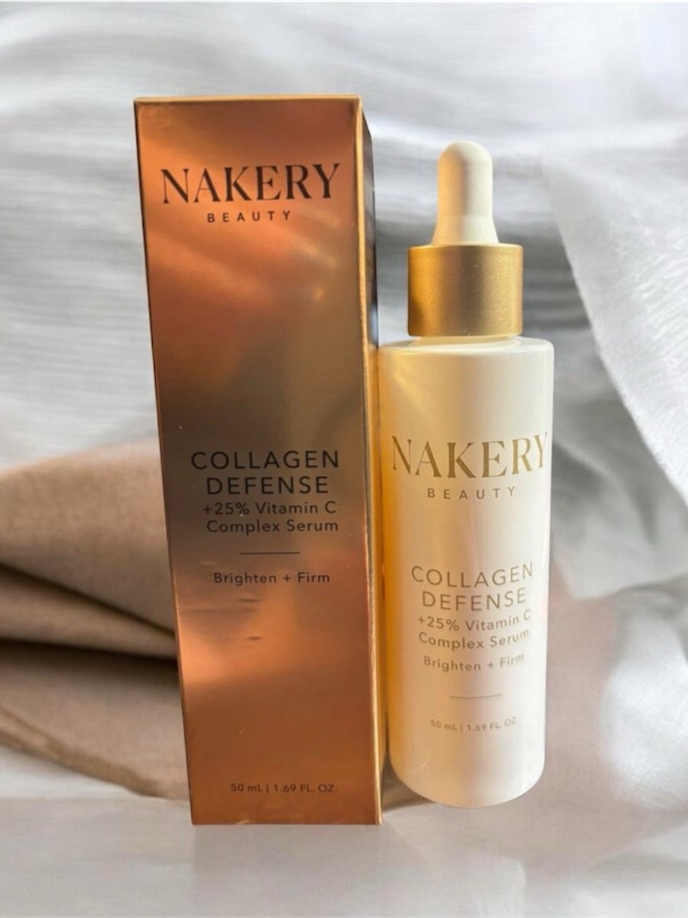 Nakery beauty collagen defense + 25% vitamin c complex serum